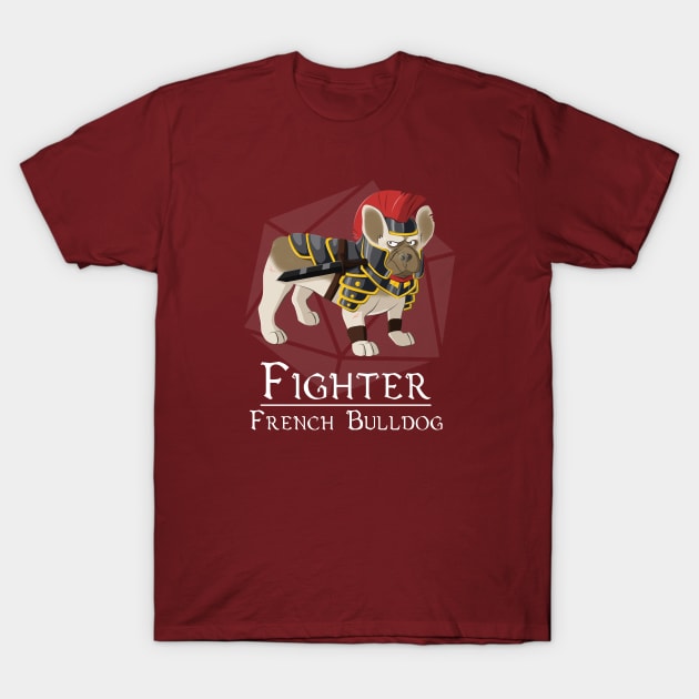 Figher French Bulldog T-Shirt by Celestirus